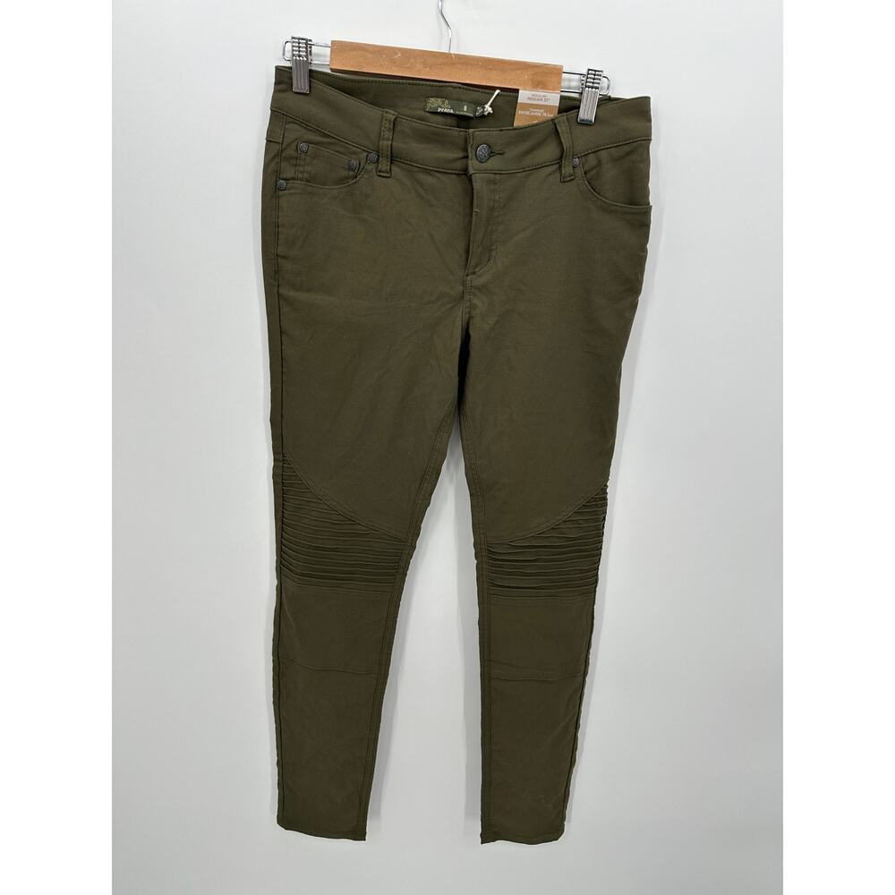 Prana Brenna Pants‎ Womens 8R Cargo Green Outdoor Hiking Utility Stretch NWT